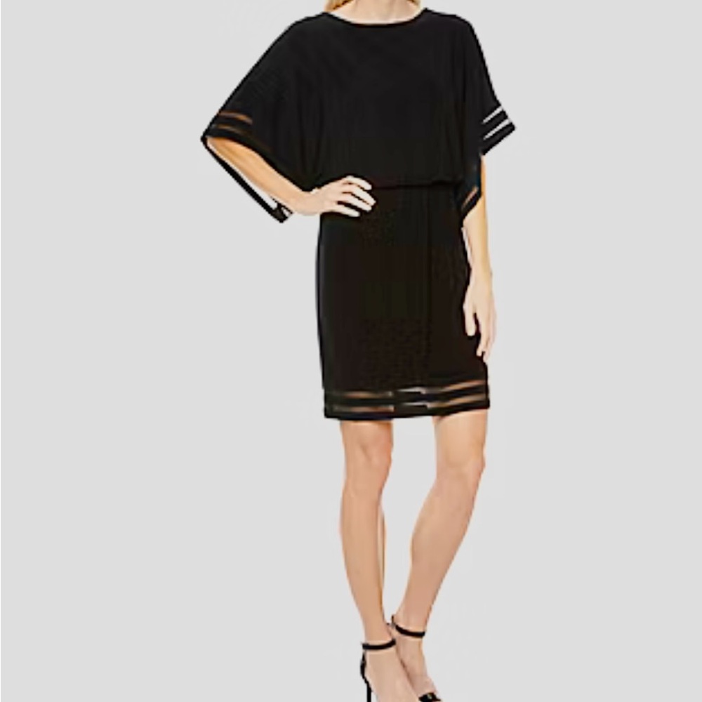Jessica Howard Womens 3/4 Sleeve Sheath Dress